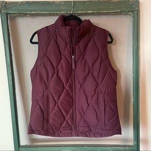 Eddie Bauer Real Goose Down Vest / Medium / Purple